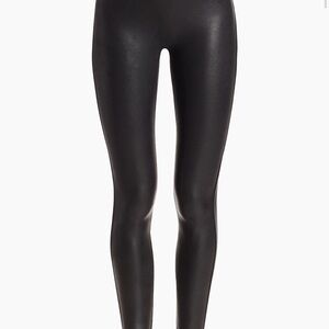 SPANX FAUX LEATHER Black Women's Leggings